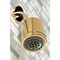 Kingston Brass Tub and Shower Faucet, Polished Brass, Wall Mount KBX8132DX - alternate 3
